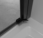 CERANO - Sprchové otočné dveře Porte L/P - 8 mm - černá matná, transparentní sklo - 90x195 CER-413492