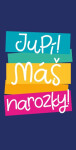 Barevný text na modré - Albi