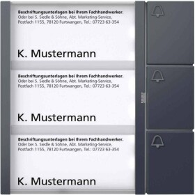 Siedle 210004999-00 příslušenství domovní telefon funkční modul antracitová