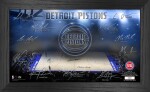 Highland Mint Obraz Detroit Pistons NBA Signature Court 2022