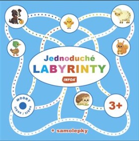 Jednoduché labyrinty modrý