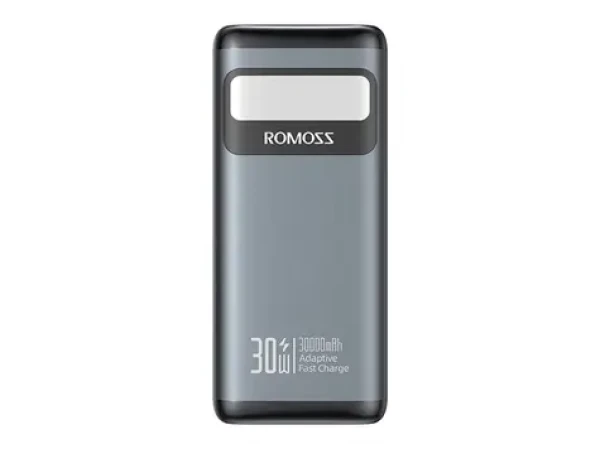 Romoss PMT30 30000mAh černá / Powerbanka / 30W / 2x USB-A + 1x USB-C + 1x Lightning (PMT30-192-2133H)