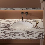 OMNIRES - SHELL M+ umyvadlo zapuštěné do desky, 48 x 31 cm, lesklá bílá SHELL480UPBP