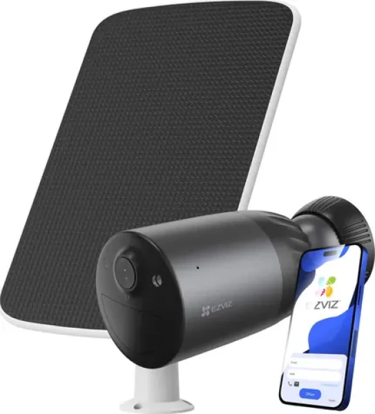 EZVIZ BC1C 4K Pro + solární panel / Venkovní IP kamera / Wi-Fi / 8 Mpix / IP65 / baterie 10400 mAh (CS-BC1C 4K Pro + Solar)