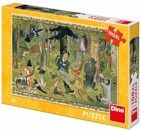 Josef Lada - Hajného sen: puzzle 100XL dílků - Dino