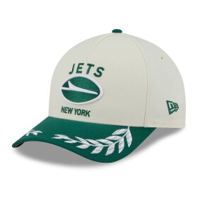 New Era Pánská kšiltovka New York Jets NFL 2025 Draft 9FORTY M-Crown A-Frame Snapback - Béžová