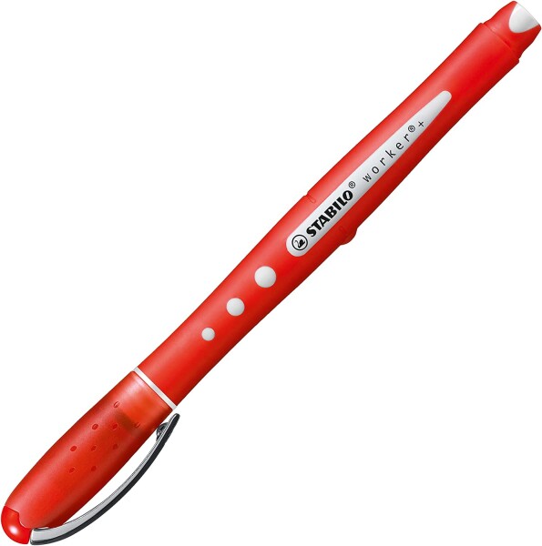 Stabilo Stabilo, 2019/40, Worker+, kuličkový popisovač/roller, červená, 1 ks