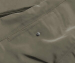 Khaki-černá oboustranná dámská zimní bunda (2M-21508) odstíny černé XXL (44)