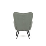 Relaxační křeslo, zelená, manšestrová látka, AK-L7285 GRN6