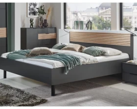 Postel Rotterdam 180x200 cm, grafit/dub artisan