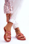 Módní veganské pantofle ZAXY JJ285262 Dusty Pink 35/36