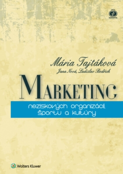 Marketing neziskových organizácií, športu a kultúry - Jana Nová