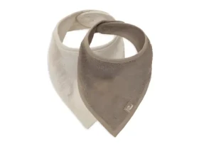 JOLLEIN Bryndáček bandana 2ks Sand, Milky Coffee / bavlněné froté / 37 x 24,5 cm (029-867-68224)