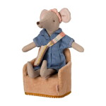 Maileg Křeslo pro myšky Maileg Powder, oranžová barva, textil