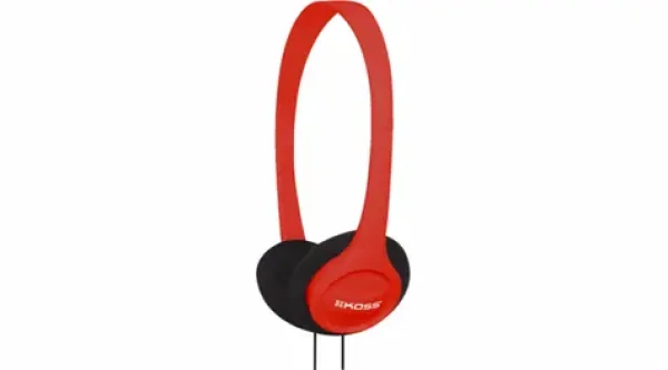 KOSS KPH7 červená / Sluchátka / 3.5mm jack / 1.2m (145190494)