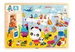 DJECO Dřevěné puzzle Letiště
