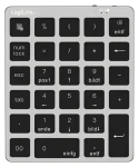 Numerická bezdrátová klávesnice šedá / Numerická bezdrátová klávesnice / Bluetooth 5.0 / 28 kláves / dobíjecí baterie (ID0212)