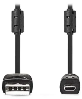 Nedis USB-A - UC-E6 8-pin černá / Kabel / USB 2.0 / pro fotoaparát / 2 m (CCGL60810BK20)