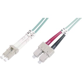 Digitus DK-2532-10/3 optické vlákno optické vlákno kabel [1x zástrčka LC - 1x zástrčka SC] 50/125 µ Multimode OM3 10.00 m