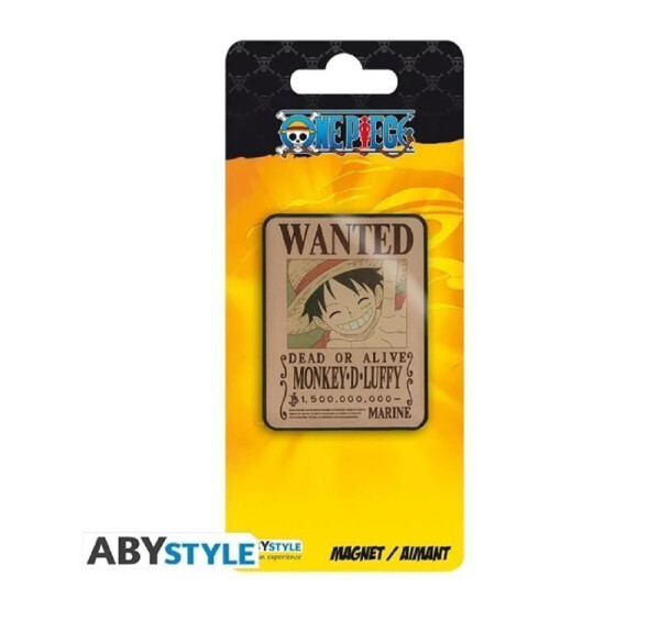 One Piece Magnet Wanted Luffy
