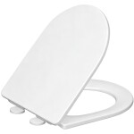 CERANO - WC sedátko Toluco - Slim/SoftClose - PP plast - bílá lesklá - 36,2x3,4x42,8 CER-667772