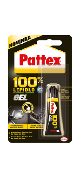 Univerzální gelové lepidlo Pattex - 100% gel 8 g, transparentní
