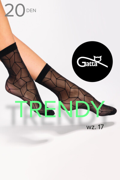 TRENDYLINE PONOŽKY - 17 PONOŽEK NERO UNI