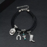 Ptakoviny.cz Náramek western černý