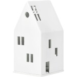Räder Porcelánový svícen domeček Gable Roof, bílá barva, porcelán
