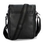 Luxusní pánská kožená crossbody Diviley Laheem, černá