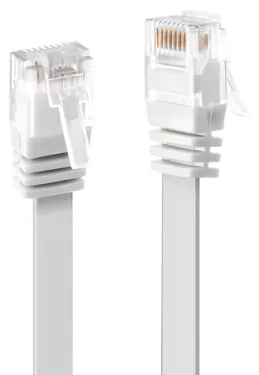 LINDY CAT6 U/UTP plochý bílá / Patch kabel / 3 m / RJ-45 (47503)