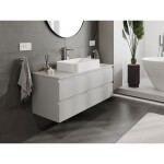 MEXEN/S - Orio koupelnová skříňka pod umyvadlo 120 cm s deskou, 2 zásuvky, šedá mat 91A10-12047-2-BFFC62