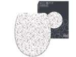 Eisl - Duroplastové WC sedátko se zpomalovacím mechanismem SOFT-CLOSE MOSAIC GREY, ED82118 ED82118