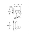 GROHE - Concetto Páková sprchová baterie, chrom 32210001