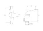 INVENA - Sprchová baterie MITRIS BN-79-001-X