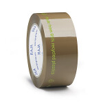 6 x PET hnědá balicí páska 48 mm x 132 m, 85% recyklovaná - mini balení 6 rolí