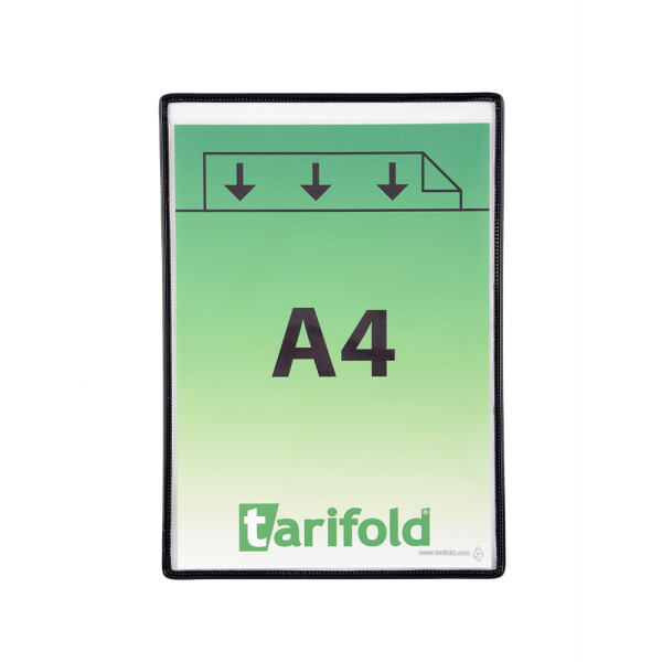 Djois rámeček s kapsou samolepicí, A4, otevřený shora, nepermanentní, černý, 5 ks