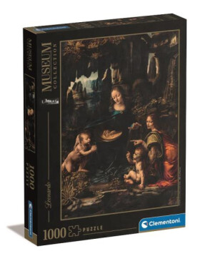 Puzzle Leonardo da Vinci: Madona ve skalách 1000 dílků