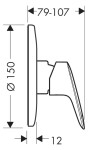 HANSGROHE - Logis Sprchová baterie pod omítku, s tělesem, chrom 71666000