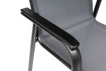 KETTLER CIRRUS stohovatelné, hliníkové křeslo - antracit / šedá