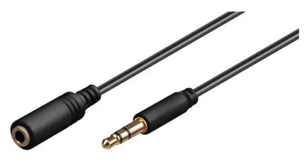 MicroConnect Audio kabel Jack 3,5mm (M) - Jack 3,5mm (M) černá / 2 m (AUDLG2G)