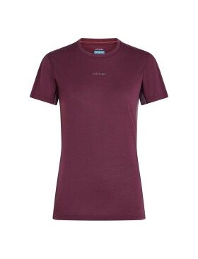 ICEBREAKER Wmns Merino 125 CL Sphe SS Tee Col Block, Dark Berry/Grey Plum/Cb (vzorek) velikost: S
