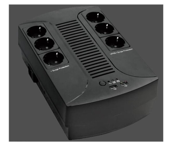 EUROCASE UPS EA200PLUS EVO2 850VA line interactive, 4x CZ zásuvka, RJ11, USB data EDF_1036914