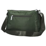 Trendy dámská nylonová crossbody kabelka Nomia, tmavě zelená