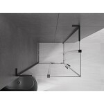MEXEN/S - Velar L Duo sprchový kout, posuvné dveře 100 x 90, transparent, černá 871-100-090-02-03-70