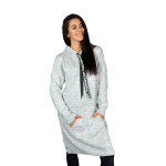 HOSH Pletené šaty EVELYN s kapucí Barva: Černá