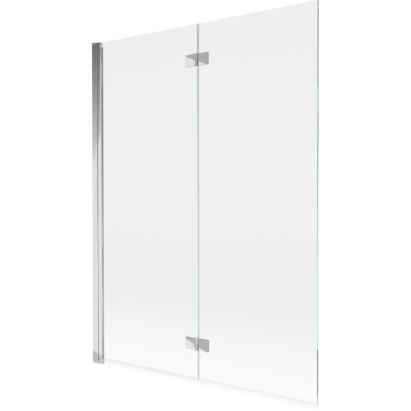 MEXEN - MIST vanová zástěna 130x150 cm 6mm 2-s, chrom, čirá, levá 8A9-130-002-01-00-L