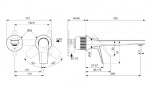 IDEAL STANDARD - La Dolce Vita Umyvadlová baterie pod omítku, 2-otvorová instalace, chrom BD957AA