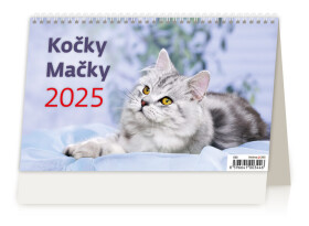 Stolní kalendář 2025 Kočky