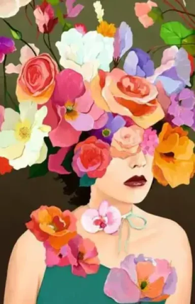 Ravensburger 120017783 Květinová hlava Růže 200 dílků